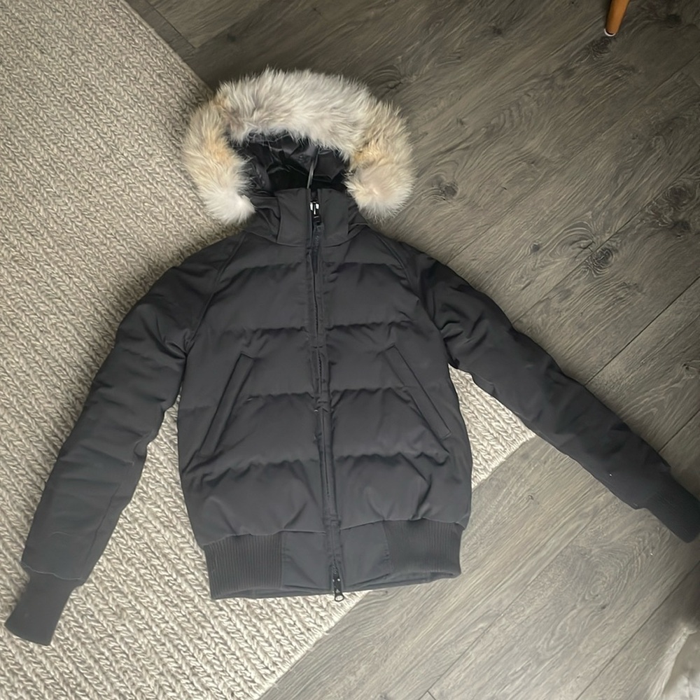 Black Canada goose coat